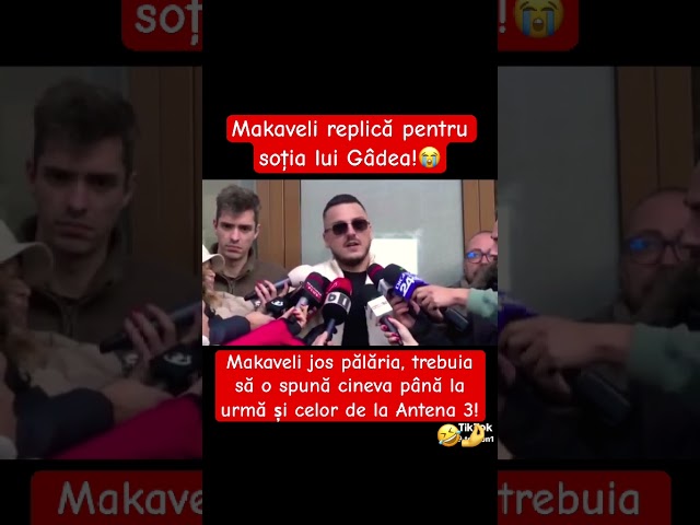 Makaveli replică pentru soția lui Gâdea!
