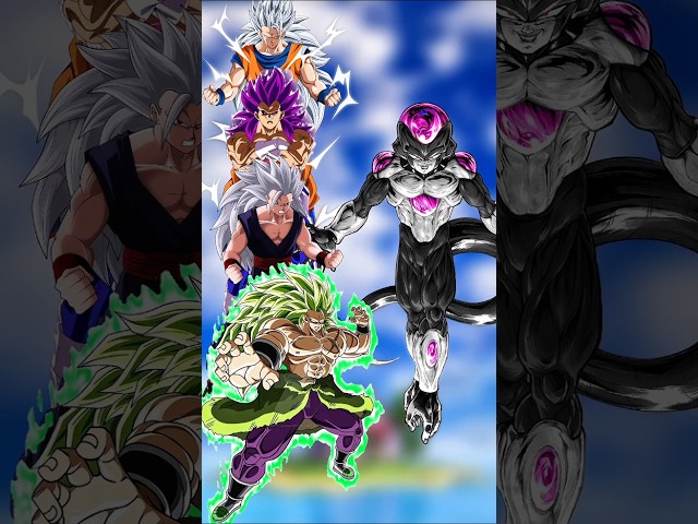 Goku Vegeta Gohan & Broly 🆚 Frieza || ❄️💀❄️ #goku #gohan #broly #vegeta #frieza #gokuvsfrieza#dbs