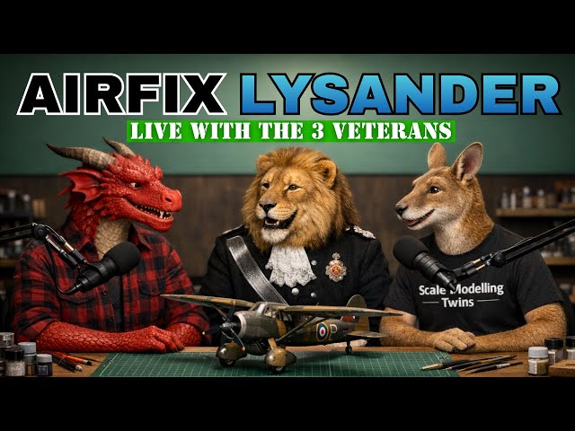 3 Veterans vs the Airfix Lysander — 1:48 Build, Banter & Battle Stories LIVE