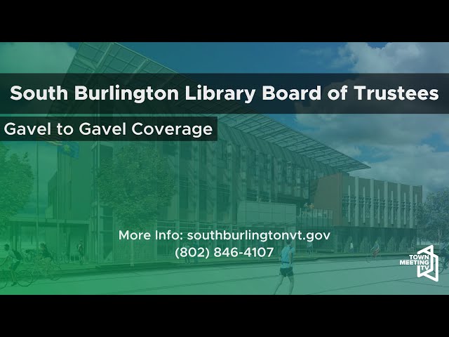 South Burlington Library Board of Trustees - 4/9/2026