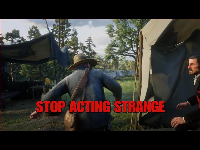 Arthur Acting Strange - Red Dead Redemption 2