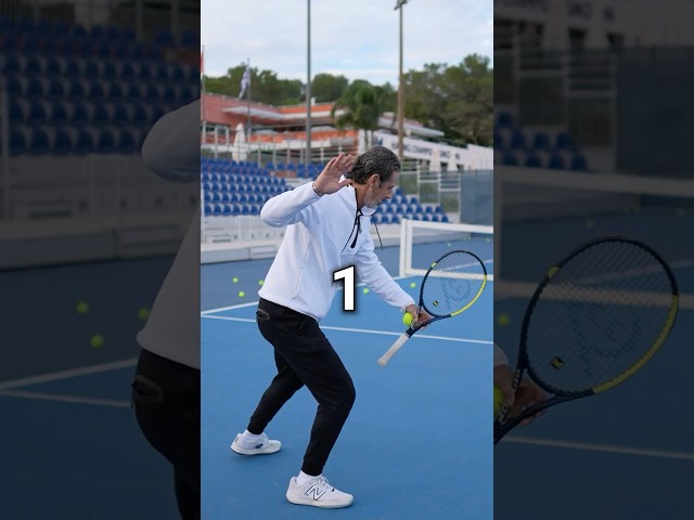 Hack your weight shift in 3 moves! ﻿﻿﻿﻿😎﻿﻿﻿﻿🎾 #tennis #tennistips #tenniscoach #forehand