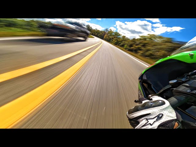 600CC SCREAMING DOWN BACKROADS | ZX6R PURE SOUND