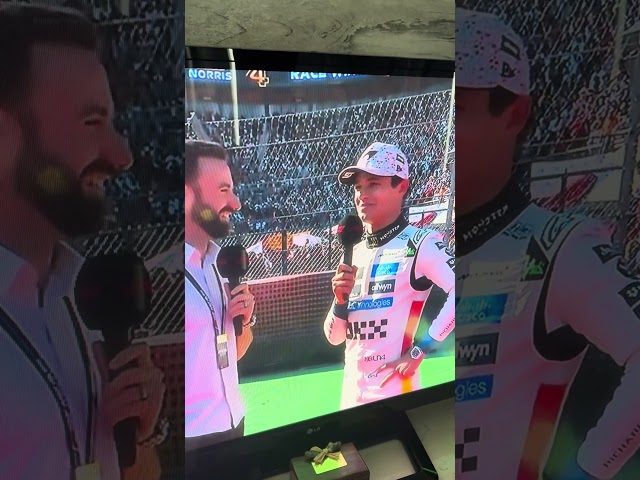 They booed lando norris 🇲🇽 this isn’t good #f1 #formulaone