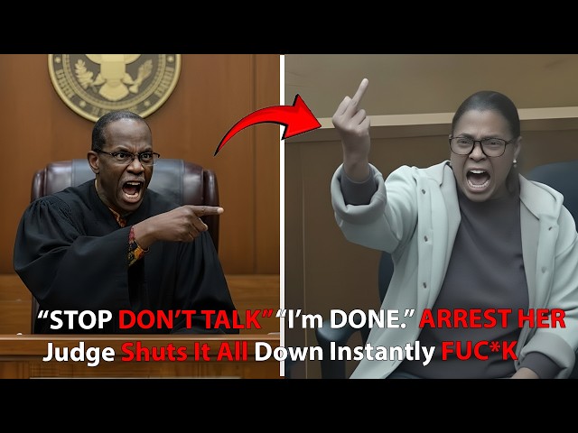 “Stop  Don’t Talk ” “I’m Done ” Judge Shuts It All Down Instantly