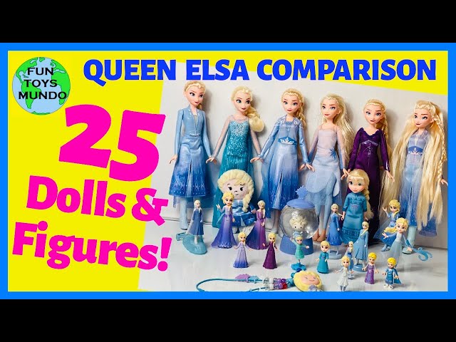 25 Elsa Dolls Comparison! Frozen 2