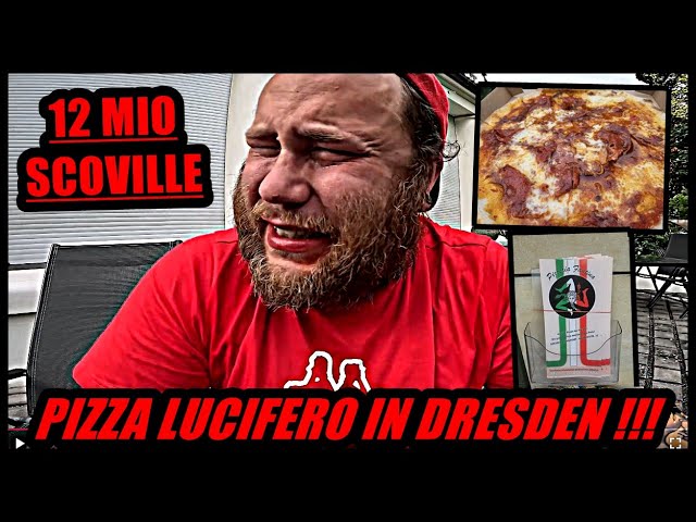 The hottest pizza in the world! Pizza LUCIFERO from Pizzeria FANTINA in DRESDEN (12 million Scovi...