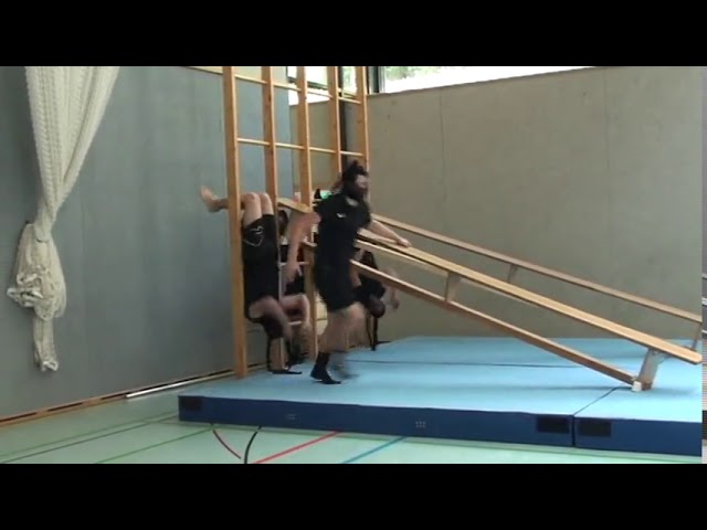 Handstand an der Gitterleiter (8)