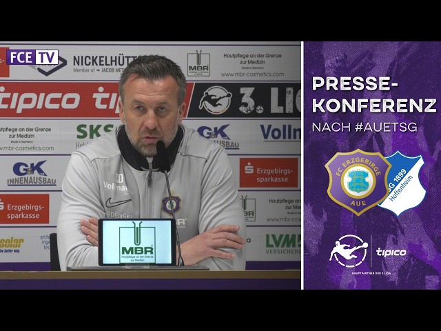 The press conference after the home game against Hoffenheim II