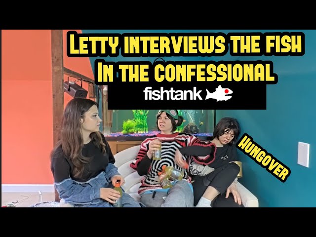 Letty interviews the contestants in confessional - Fishtank Live Season 5 Day 23