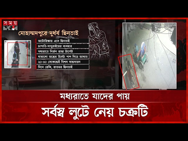 মোহাম্মদপুরে ২৭ সেকেন্ডের ছিনতাই মিশন | Mohammadpur Robbery News | Somoy TV