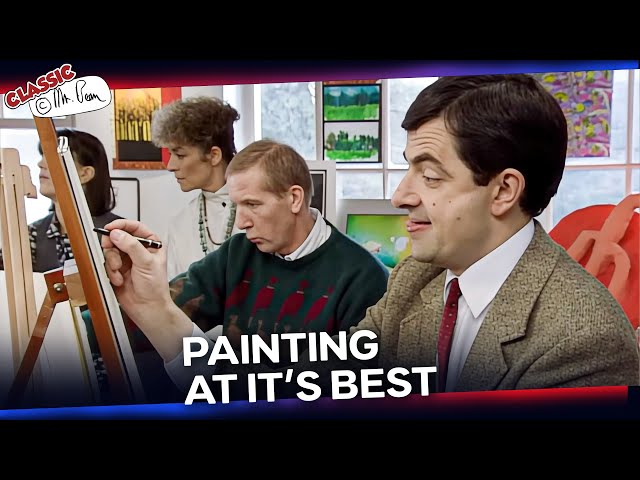 Is Mr Bean A GREAT PAINTER Or WHAT? | Classic Mr Bean