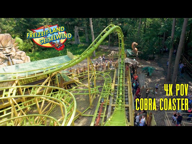 Insane Cobra Coaster 4K60 POV in Freizeit-Land Geiselwind #rollercoaster #pov #reaction