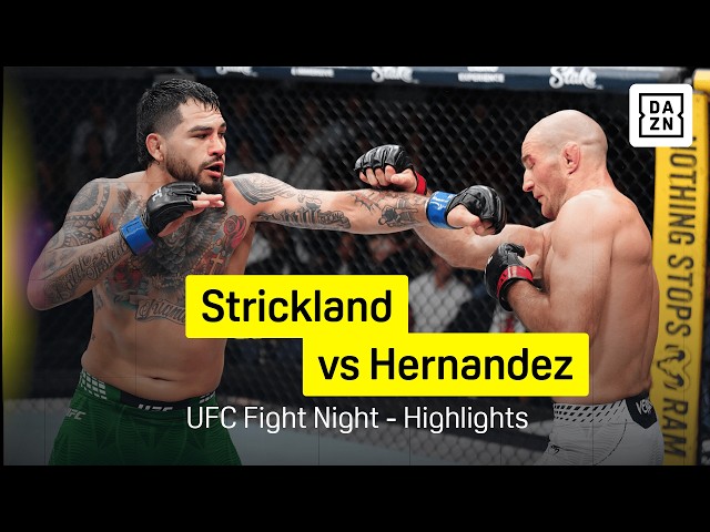 Sean Strickland vs Anthony Hernandez | UFC Fight Night | DAZN Highlights
