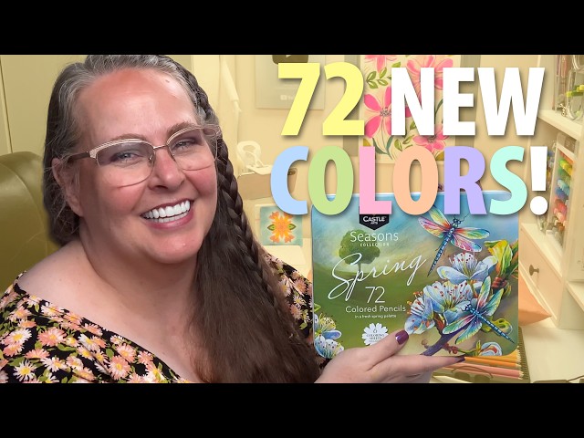 I Tried the NEW Castle Arts Spring Colored Pencils!