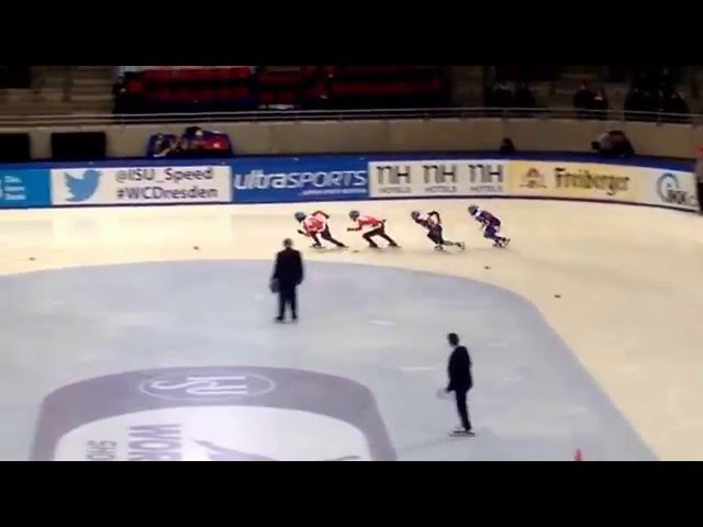 Short track WC5, Dresden 2016. 500m Semi-Final.