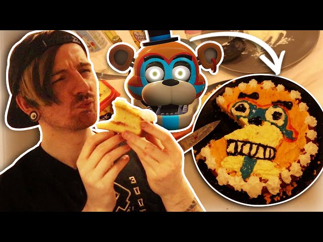 Glamrock Freddy Cake!? YEAH I'M EATING ANIMATRONICS. (Cooking with 8-BitRyan)