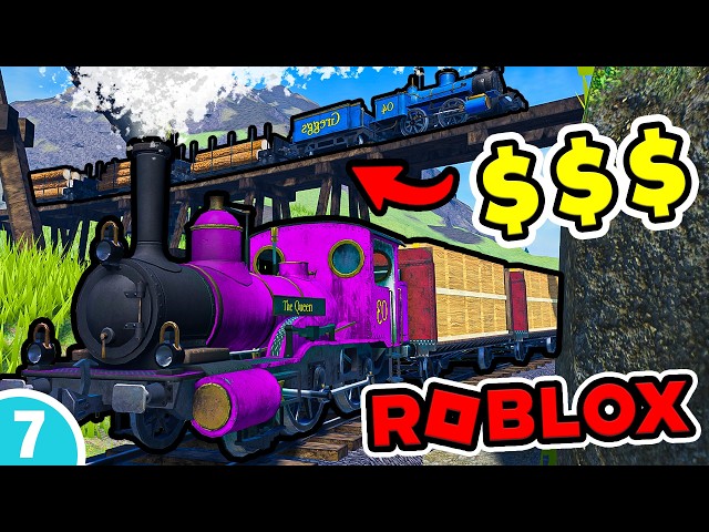 Expanding Our Railway To The *MACHINE SHOP* In ROBLOX! (Steam and Steel)
