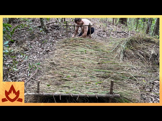 Primitive Technology: Grass mat loom