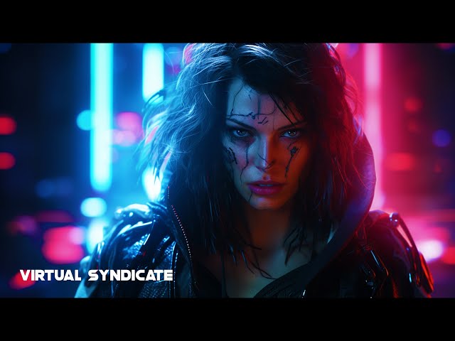 Cyberpunk Dark Synth Mix - Virtual Syndicate // Darksynth Industrial Synthwave Music