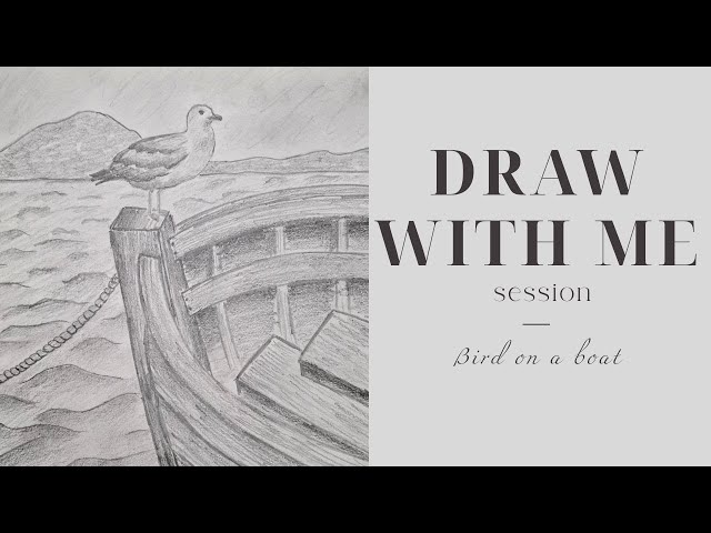 Sketch of a bird on a boat (Part 1)