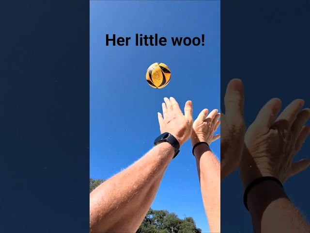 she's so cute!  she said woo! #volleyball #beach #pov #girls #coedish