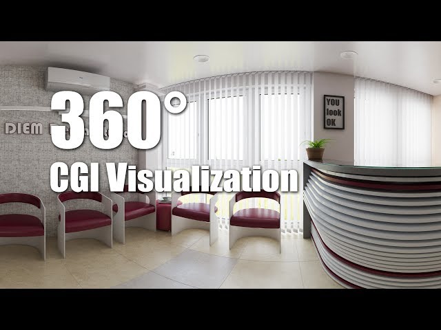 360º CGI Panorama - Dental Clinic - Reception