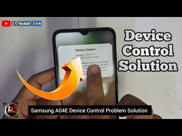 Device Control Problem | Samsung A04E Device Control Solution | Za Mobile Tech