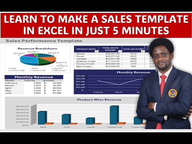 Formulas to Make a Sales Template in Excel in 5 Minutes