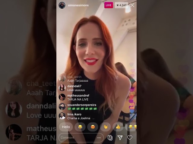 IG LIVE Simone Simons & Oliver Palotai (10/4/2020) full