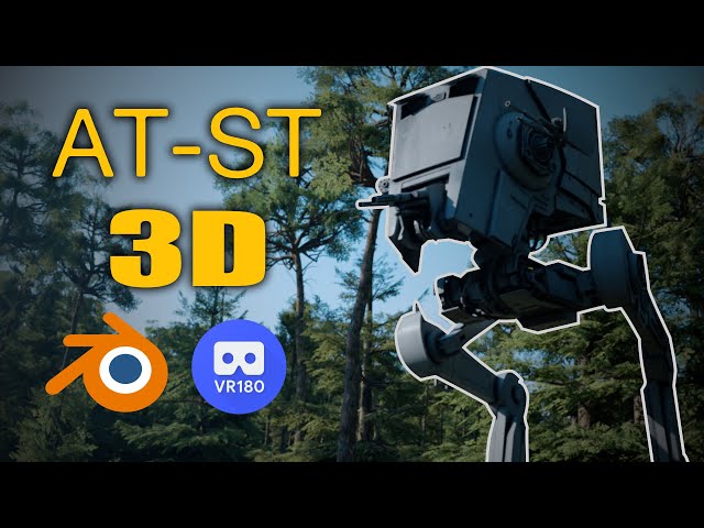 Britannic Guy Recreates Star Wars AT-ST in VR 180 3D