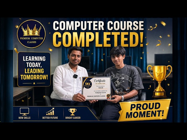 Student Review: Amit Shares His Experience at Premium Computer Classes.