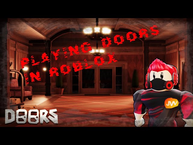 Playing Doors In Roblox Horror game