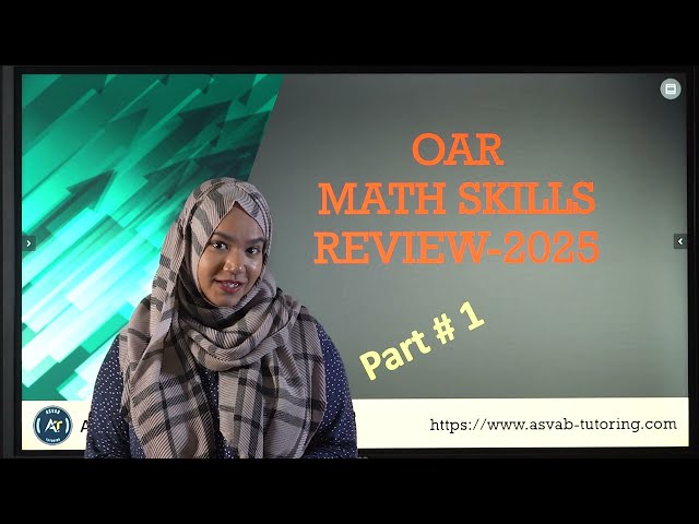 NAVY OAR Math Skills Review 2025 Part #1