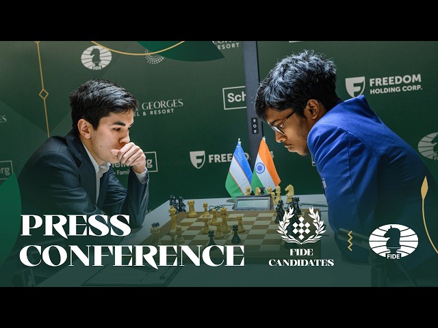 Press Conference | Javokhir Sindarov 1-0 Praggnanandhaa R | FIDE Candidates Tournament 2026