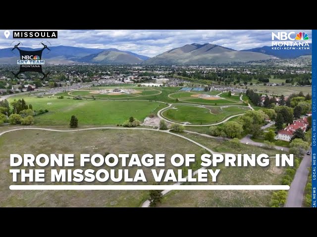 Beautiful drone footage of spring in Missoula