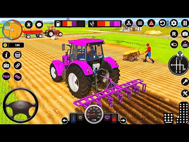 Modern Tractor Farming Driving Simulator 3D - New Tractor Games - Android Gameplay