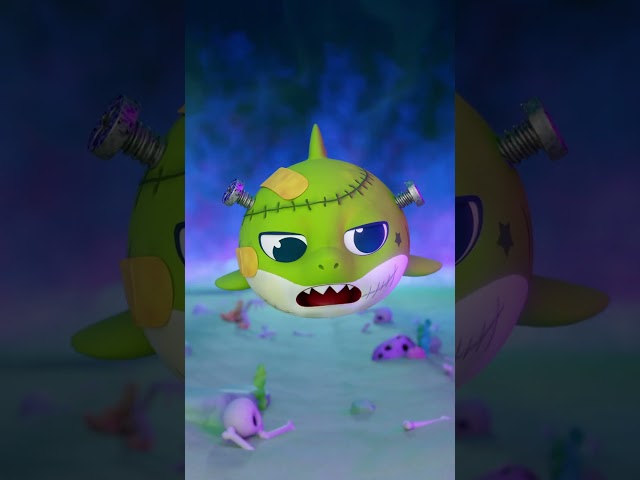 Baby Shark turned into a ZOMBIE?! #happyhalloween #zombieshark