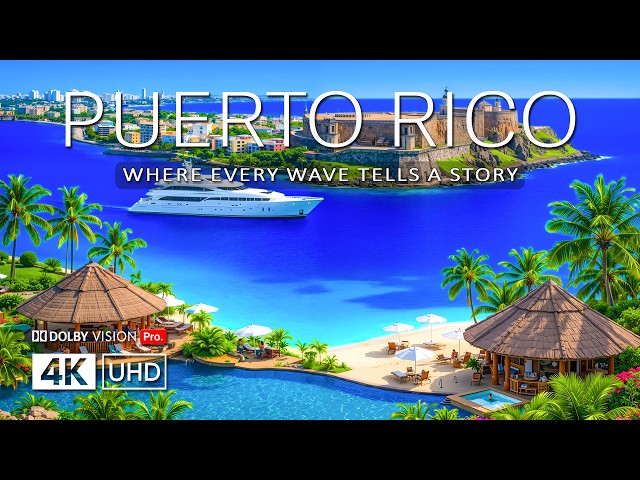 PUERTO RICO REVEALED IN STUNNING 4K DRONE FOOTAGE (ULTRA HD) | Caribbean Beaches, Tropical Island