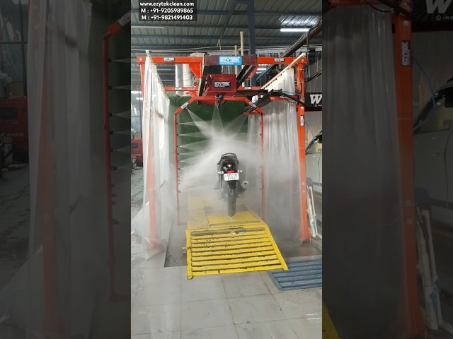 Automatic Bike Washing Machine - Auto Jet-Foam-Wax Cycle #vehiclewashingsystem #gadidhonekamachine