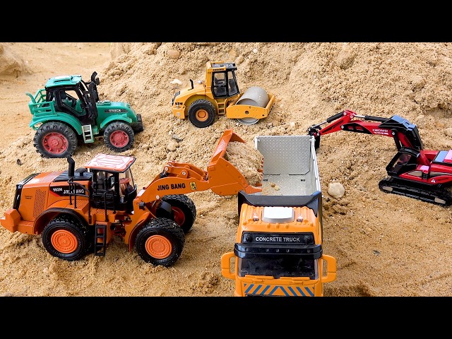 Polizeiauto rettet Baufahrzeuge aus der Hand in der Höhle