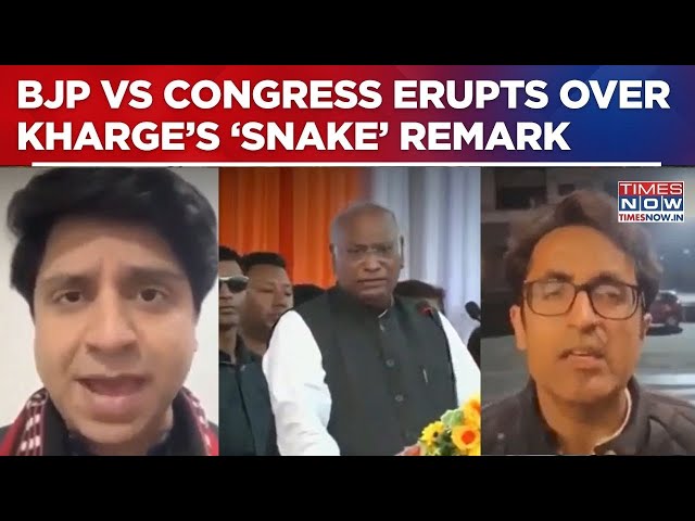 Kharge’s ‘Poisonous Snake’ analogy On BJP-RSS Triggers Massive Political Showdown | Watch