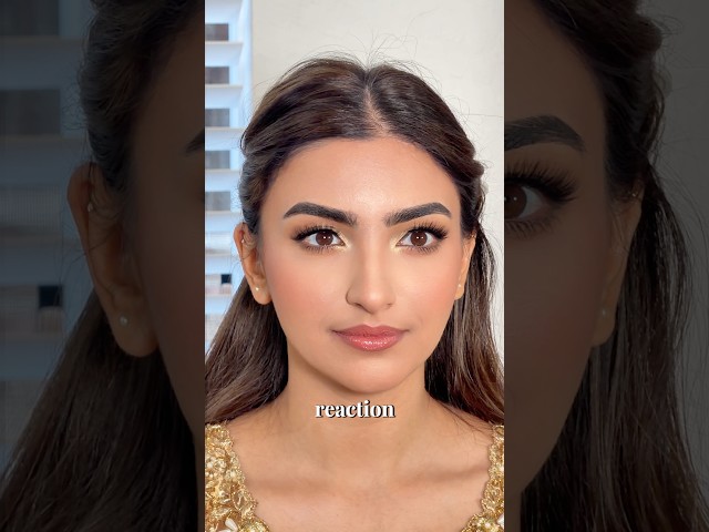 The BEST NATURAL BRIDAL MAKEUP?! “Pearl” lashes @NeetuJoshBeauty  #makeuptutorial #indianbride