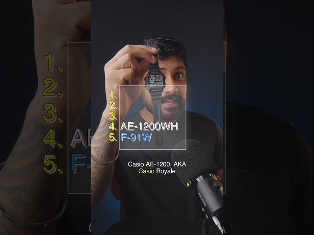 5 LEGENDARY Casio Watches 😎.  How many do you have?  #shorts #casio #gshock