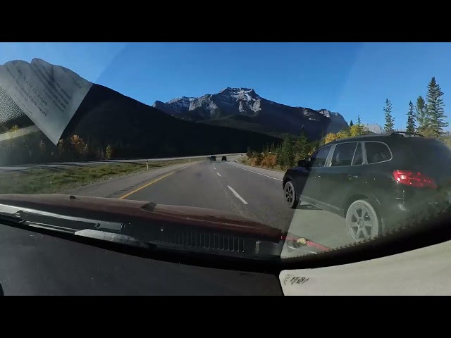 Driving from Calgary to Banff