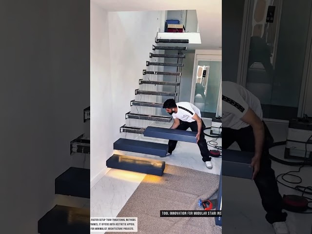 Tool innovation for modular stair installation in modern houses