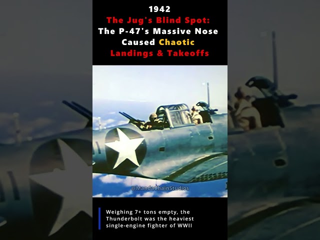 This Fighter Had Zero Forward Visibility | P-47 Thunderbolt #ww2planes #p47