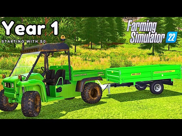 Starting With $0 In Farming Simulator 22 | Rags To Riches Challenge | Year 1