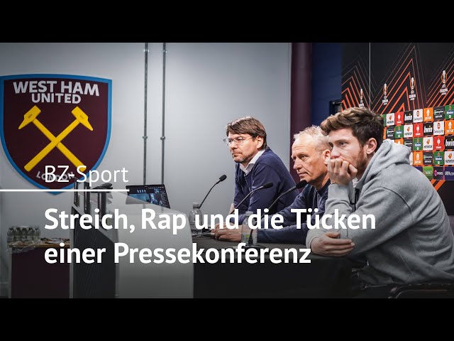 Streich, Rap und die Tücken einer Pressekonferenz