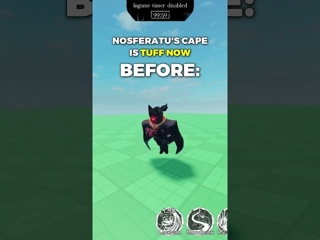 Nosferatu's Cape was UPDATED? #roblox #forsaken